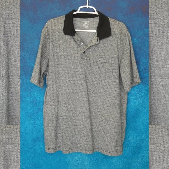 George Men's Black White Polo Shirt Large 42-44 - Picture 2 of 5